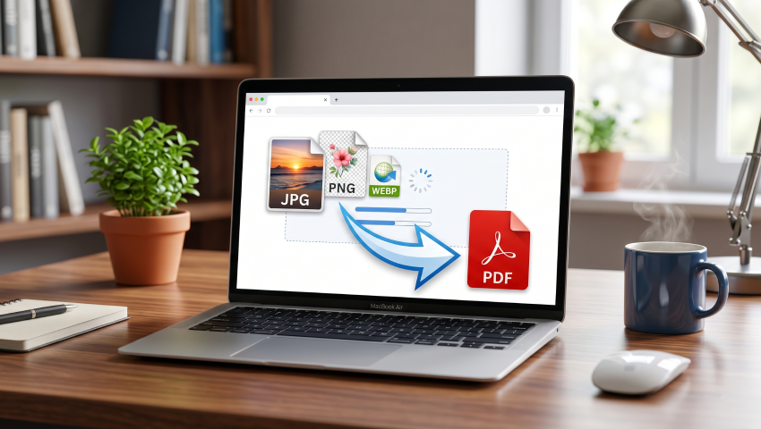 تحويل ملفات JPG و PNG و WEBP إلى PDF